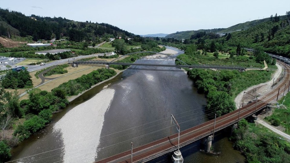 Aerial looking  south web